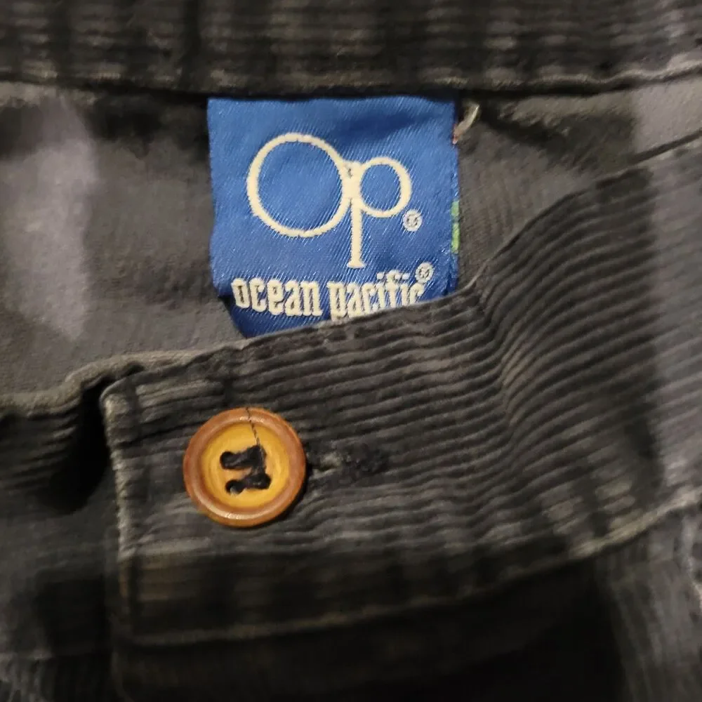 Vintage OP Ocean Pacific Shorts Men 33 Rare Longrider Corduroy Beach 80s 70